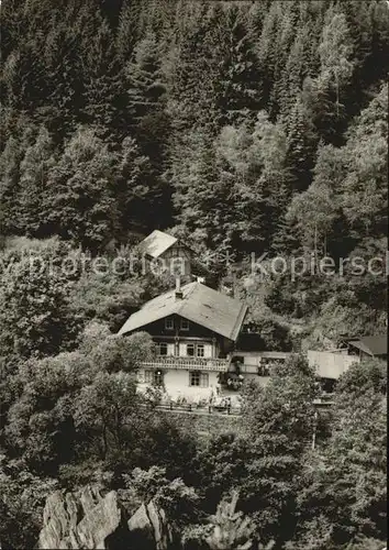 Bad Blankenburg Fliegeraufnahme Schweizerhaus im Schwarzatal Kat. Bad Blankenburg