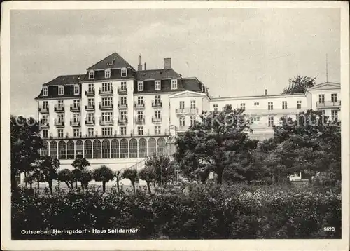 Heringsdorf Ostseebad Usedom Haus Solidaritaet Kat. Heringsdorf