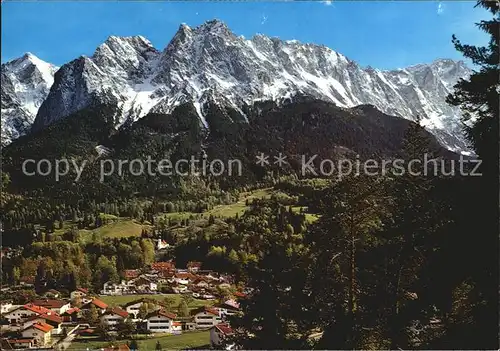 Grainau mit Zugspitze Kat. Grainau