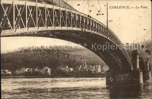 Coblence Coblenz Koblenz Le Pont Rhein Bruecke Kat. Koblenz