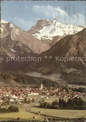 Oberstdorf Stadtansicht Kat. Oberstdorf