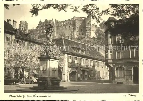 Heidelberg Neckar Am Kornmarkt Kat. Heidelberg