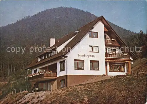 Loecherberg Ibach Berggasthaus Braunbergstueble