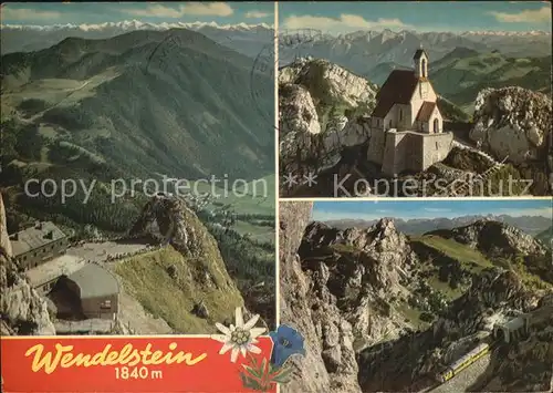 Wendelstein Berg Wendelsteinhaus Panorama Kat. Bayrischzell