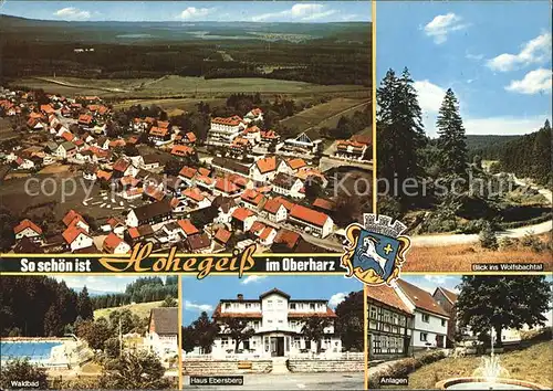 Hohegeiss Harz Wolfsbachtal Waldbad Haus Ebersberg Kat. Braunlage