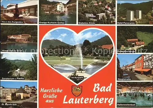 Bad Lauterberg Kneipp Kurheim Hotel Panoramic Hallenwellenbad Benno Stift  Kat. Bad Lauterberg im Harz