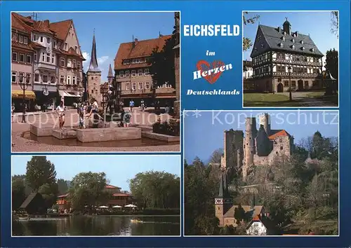 Eichsfeld Duderstadt Duderstadt Gieboldehausen Seeburger See Burg Hanstein Kat. Duderstadt