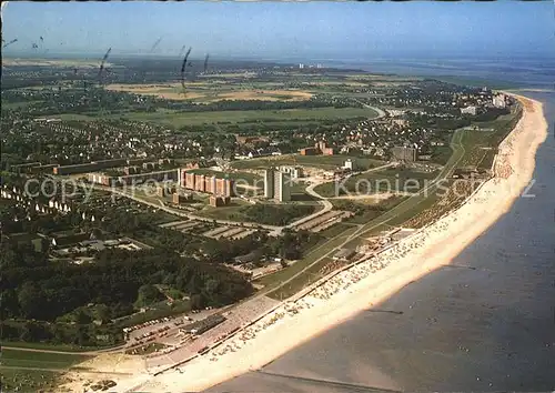 Cuxhaven Nordseebad Doese Strand Ort Luftaufnahme Kat. Cuxhaven