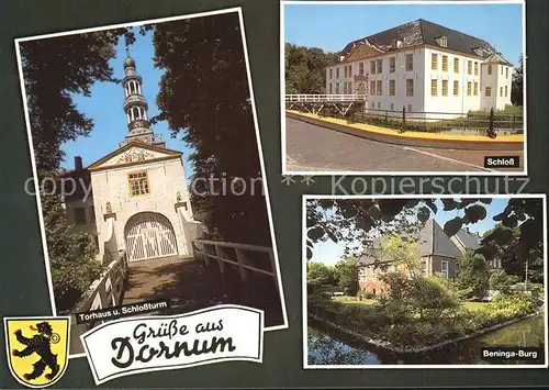 Dornum Ostfriesland Schloss Torhaus Schlossturm Beninga Burg Kat. Dornum