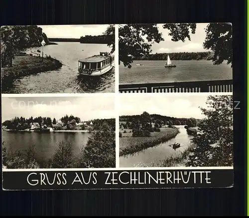 Zechlinerhuette Schlabornsee Ausflugsboot Segeln Kat. Rheinsberg