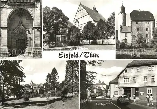 Eisfeld Portal der Kirche Schloss Kirchplatz Kat. Eisfeld