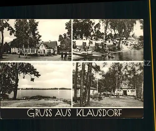 Klausdorf Mellensee Strand Gaststaette Campingplatz Kat. Mellensee