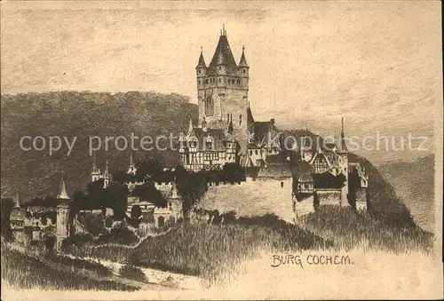Cochem Mosel Burg Cochem Kat. Cochem