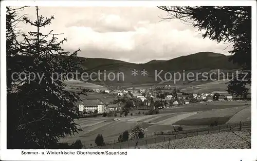 Oberhundem Panorama Kat. Kirchhundem