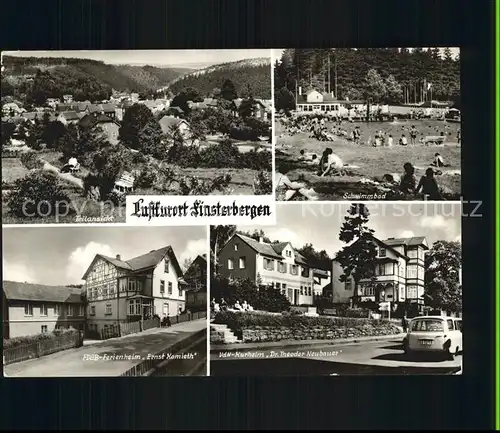 Finsterbergen Teilansicht Schwimmbad FDGB Ferienheim Ernst Kamieth VdN Kurheim Theodor Neubauer Kat. Finsterbergen Thueringer Wald