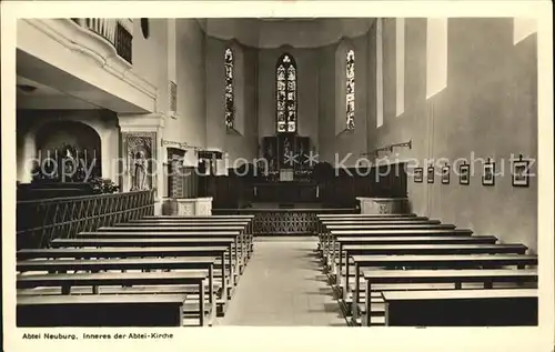 Heidelberg Neckar Abtei Neuburg Inneres der Abteikirche Kat. Heidelberg