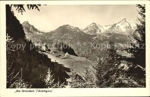 Chiemgau Am Streichen Winterlandschaft Kat. Chiemsee