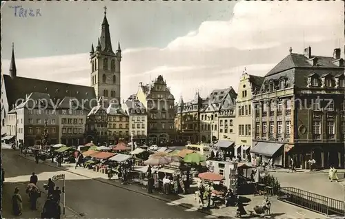 Trier Hauptmarkt mit St Gangolph Kat. Trier