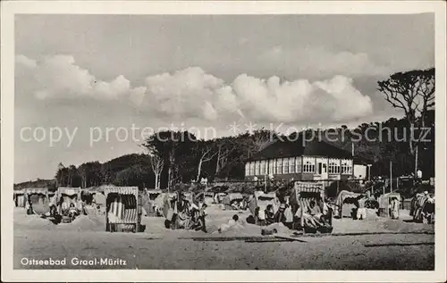 Graal Mueritz Ostseebad Strandpartie Kat. Seeheilbad Graal Mueritz