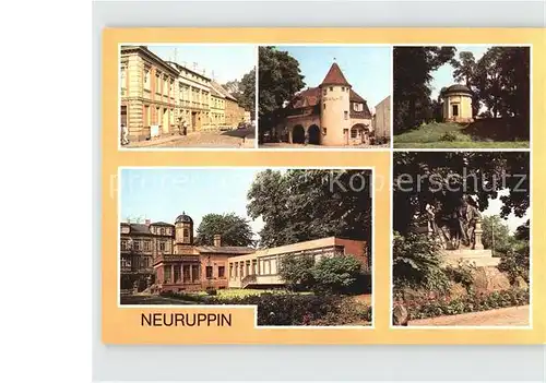 Neuruppin Rosenstrasse Bahnhof Tempelgarten Kat. Neuruppin