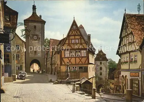 Rothenburg Tauber Ploenlein  Kat. Rothenburg ob der Tauber