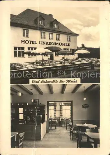 Poessneck Hotel Linkenmuehle Gastraum Kat. Poessneck