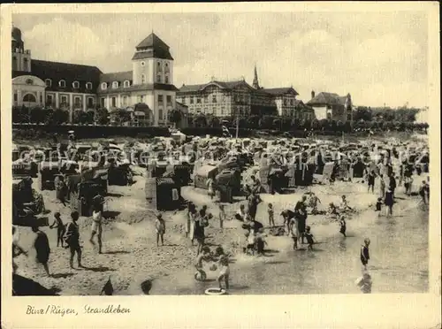 Binz Ruegen Strandleben Kat. Binz