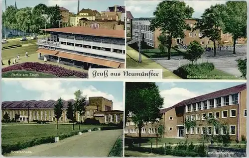 Neumuenster Schleswig-Holstein Neumuenster Holstein Holstenhalle Textilfachschule * / Neumuenster /Neumuenster Stadtkreis