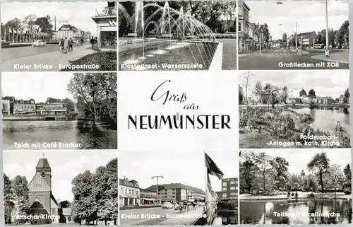 Neumuenster Schleswig-Holstein Neumuenster Holstein Kieler Bruecke Europastrasse Anschar-Kirche x / Neumuenster /Neumuenster Stadtkreis