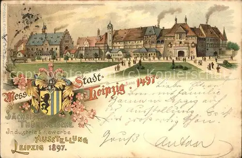 Ausstellung Industrie Gewerbe Leipzig 1897 nr. 10 Saechsisch Thueringische  Kat. Leipzig