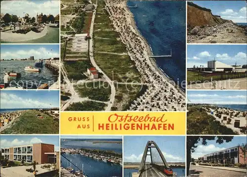 Heiligenhafen Ostseebad Fliegeraufnahme Strandpartien Teilansichten Kat. Heiligenhafen
