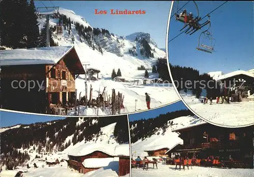 Wallis Valais Kanton Les Lindarets Skigebiet Kat. Sion