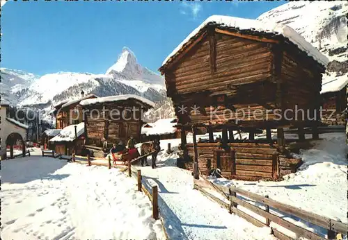Zermatt VS mit Winkelmatten und Matterhorn Kat. Zermatt