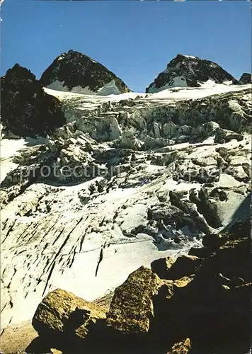 Silvretta-Hochalpenstrasse mit Gr und Kl Piz Buin und Ochsentaler Gletscher / Gaschurn /Bludenz-Bregenzer Wald