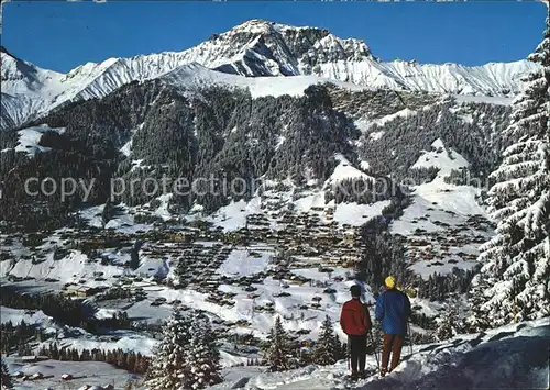 Adelboden mit Gs?r und Schwandfeldspitz Kat. Adelboden