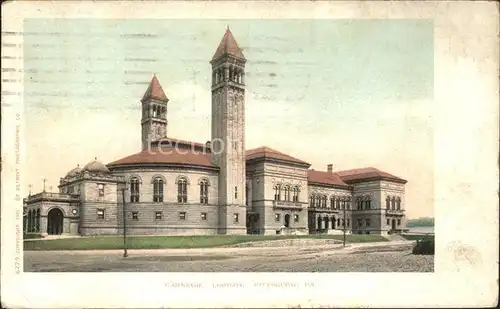 Pittsburg Pennsylvania Carnegie Library Kat. United States