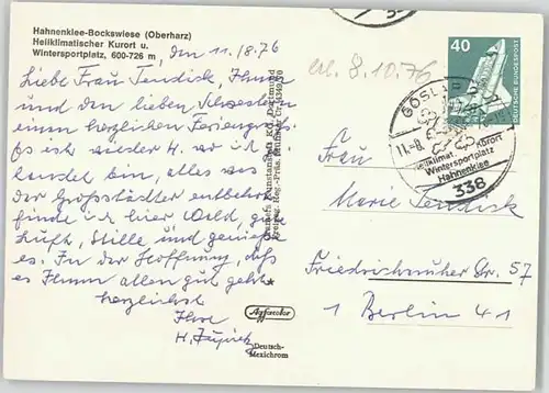 Hahnenklee-Bockswiese Harz Fliegeraufnahme x / Goslar /Goslar LKR