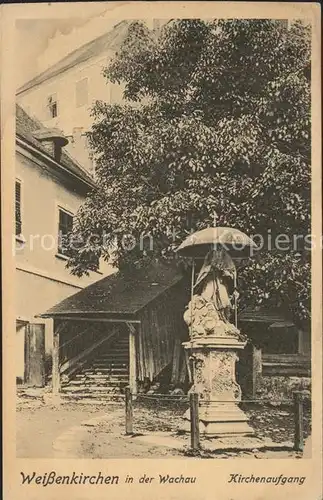 Weissenkirchen Wachau Kirchenaufgang / Weissenkirchen in der Wachau /Waldviertel