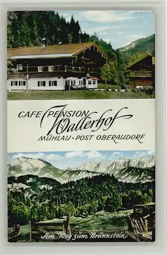 Muehlau Oberaudorf Cafe Wallerhof x 1967