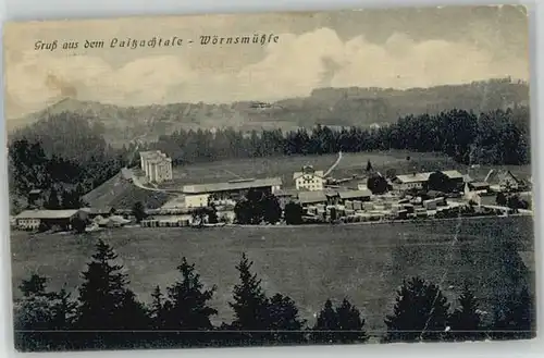 Fischbachau Woernsmuehle Laitzachtal x 1913 / Fischbachau /Miesbach LKR