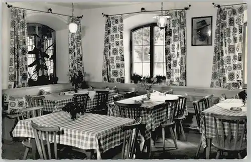 Fischbachau Woernsmuehle Leitzachtal Gasthaus Sommerkeller x 1955 / Fischbachau /Miesbach LKR