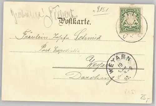 Muehltal Mangfalltal Muehlthal  x 1902 / Muehltal Weyarn /Miesbach LKR