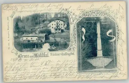 Muehltal Mangfalltal Muehlthal  x 1899 / Muehltal Weyarn /Miesbach LKR