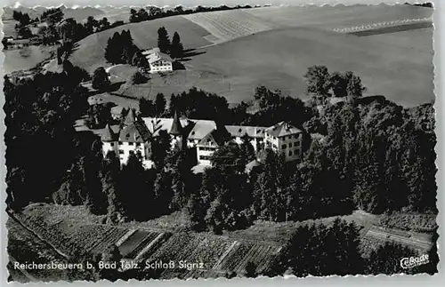 Reichersbeuern Reichersbeuern Fliegeraufnahme Schloss Sigriz ungelaufen ca. 1955 / Reichersbeuern /Bad Toelz-Wolfratshausen LKR