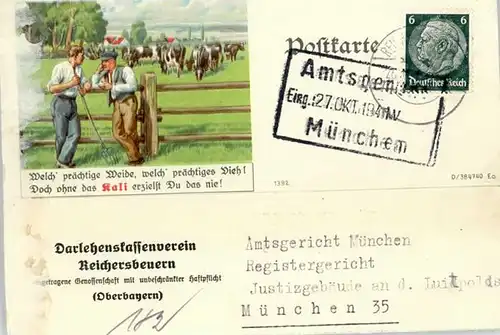 Reichersbeuern Reichersbeuern Darlehenskassenverein x 1941 / Reichersbeuern /Bad Toelz-Wolfratshausen LKR