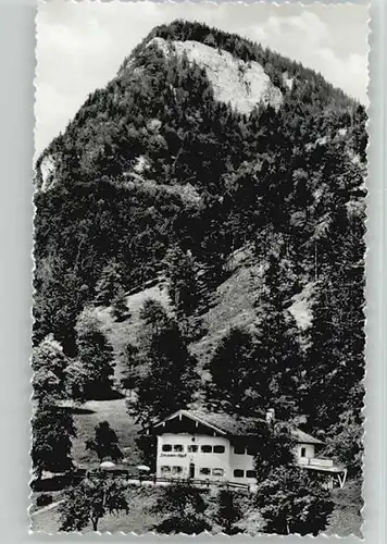 Sachrang Chiemgau Pension-Gaststaette Immenhof ungelaufen ca. 1955 / Aschau i.Chiemgau /Rosenheim LKR