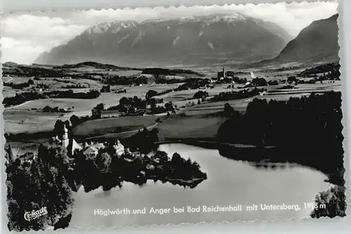 Hoeglwoerth Fliegeraufnahme ungelaufen ca. 1955 / Anger /Berchtesgadener Land LKR