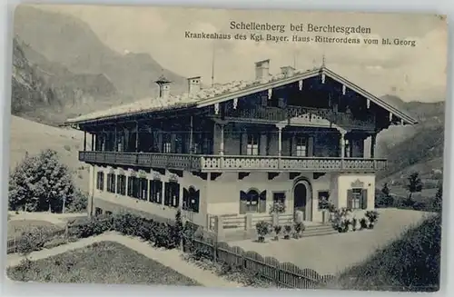 Schellenberg Berchtesgaden Schellenberg Berchtesgaden Krankenhaus ungelaufen ca. 1910 / Berchtesgaden /