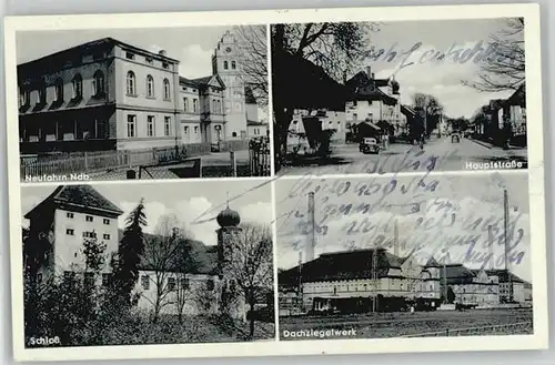 Neufahrn Landshut Neufahrn Niederbayern Dachziegelfabrik Hauptstrasse x 1952 / Neufahrn i.NB /Landshut LKR