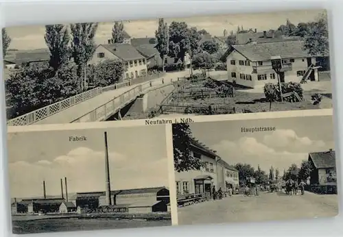 Neufahrn Landshut Neufahrn Niederbayern Fabrik Hauptstrasse x 1910 / Neufahrn i.NB /Landshut LKR